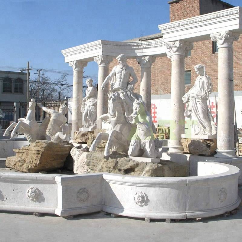 Chinese Outdoor Natural Stone Large Marble Water Fountain