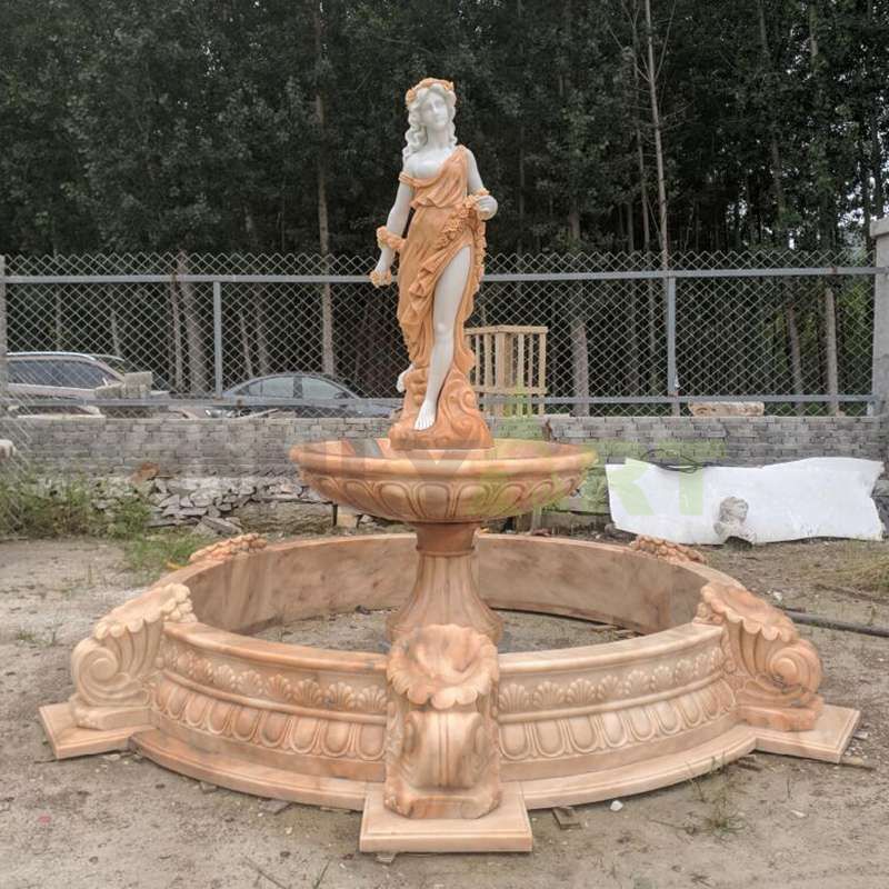 Garden Beautiful Marble Lady Water Feature Fountains