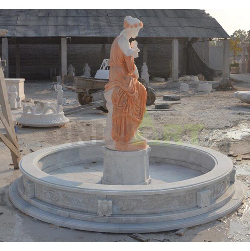 Garden Beautiful Marble Lady Water Feature Fountains