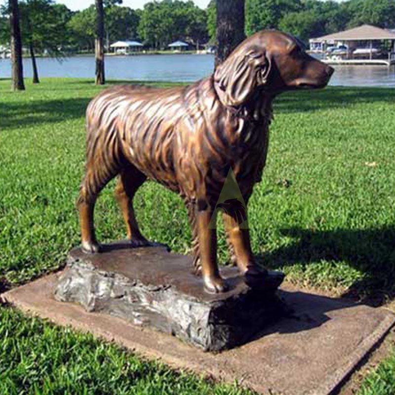 Bronze decorative garden sculpture Bronze Dog for Sale Today's dog isn't too happy